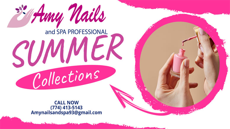 Get ready to dazzle this summer with the latest nail design collections at Amy Nails E Spa Professional